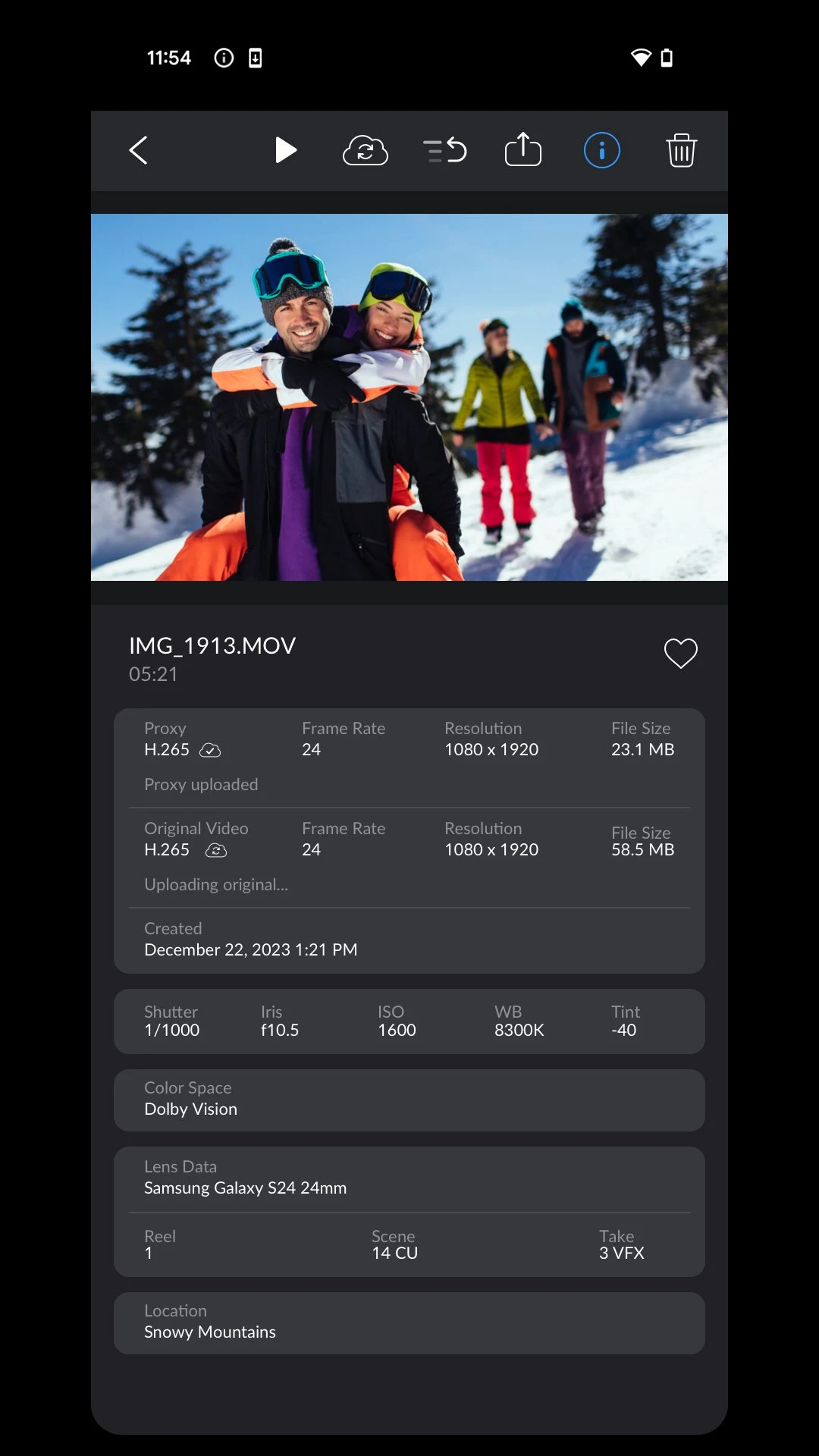 Blackmagic Camera screenshot